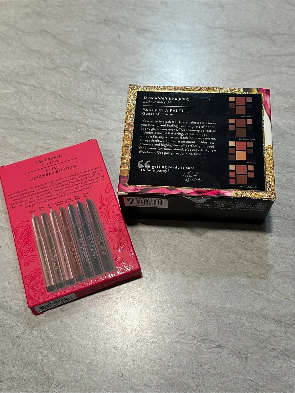 Laura Geller Pink and Gold Eye & Face Palette Duo